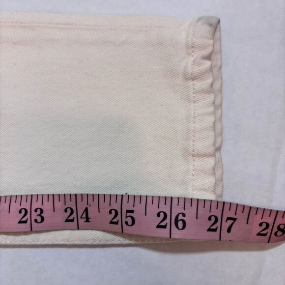 Revolve RE/DONE Orginals 90s High Rise Ankle Crop in Vintage White NEW Size 26 - Picture 16 of 16
